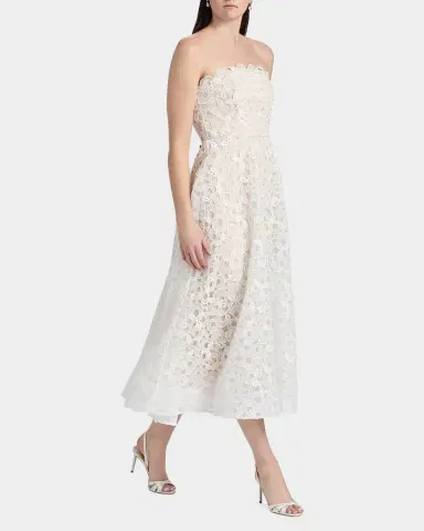 Milly Petunia Strapless Embroidered Lace Gown | Thumbnail 2 Milly Petunia Strapless Embroidered Lace Gown | Thumbnail 2