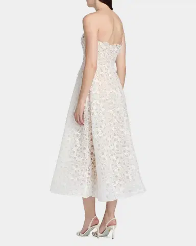 Milly Petunia Strapless Embroidered Lace Gown | Thumbnail 3 Milly Petunia Strapless Embroidered Lace Gown | Thumbnail 3