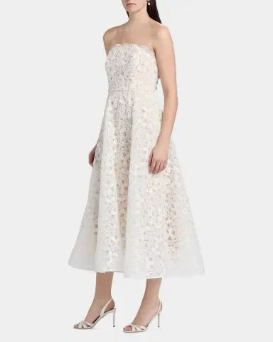 Milly Petunia Strapless Embroidered Lace Gown | Thumbnail 6 Milly Petunia Strapless Embroidered Lace Gown | Thumbnail 6