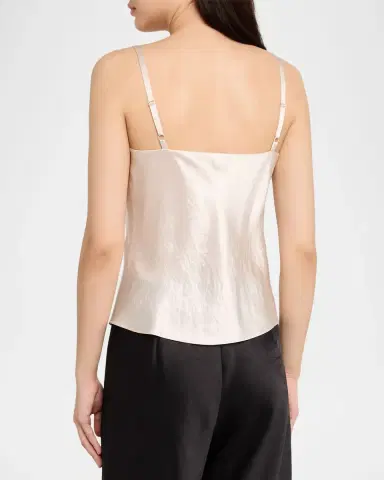 Vince Satin V-Neck Cami | Thumbnail 2
