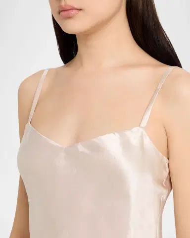 Vince Satin V-Neck Cami | Thumbnail 4