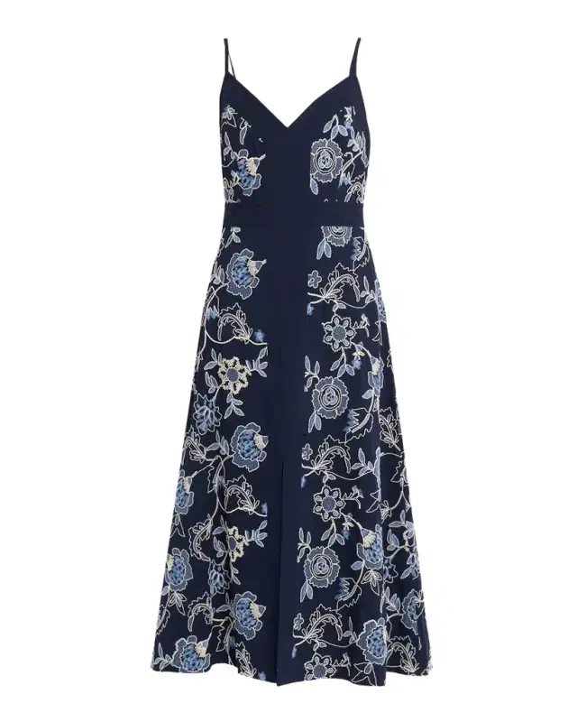 Madden Embroidered Midi Dress