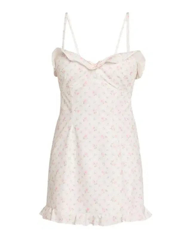 Stephania Floral Cotton Mini Dress