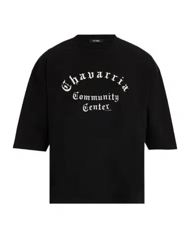 Willy Chavarria Men's Chavarria Community Center Cotton Graphic T-Shirt | Thumbnail 1 Willy Chavarria Men's Chavarria Community Center Cotton Graphic T-Shirt | Thumbnail 1