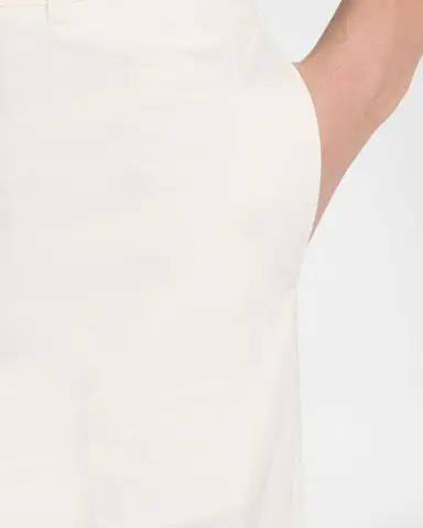 Emporio Armani Men's Cotton and Silk Flat Front Trousers | Thumbnail 4
