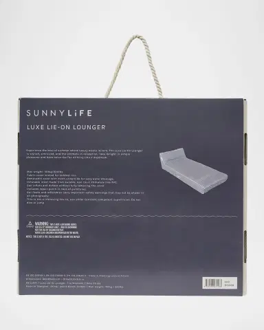 Sunnylife Le Weekend Luxe Lie-On Inflatable Lounger | Thumbnail 8