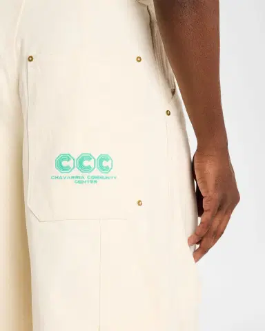 Willy Chavarria Men's Stockton Double-Knee Oversized Shorts | Thumbnail 5 Willy Chavarria Men's Stockton Double-Knee Oversized Shorts | Thumbnail 5