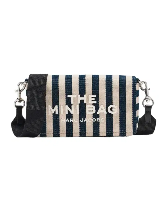 The Mini Striped Canvas Crossbody Bag