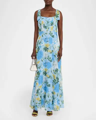Sachin & Babi Pearl Sleeveless Floral-Print Gown | Thumbnail 2