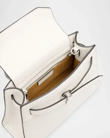 Veronica Beard Dash Belted Leather Resin Top-Handle Bag | Thumbnail 3 Veronica Beard Dash Belted Leather Resin Top-Handle Bag | Thumbnail 3