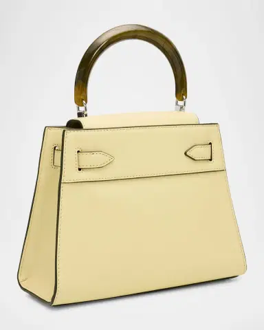 Veronica Beard Dash Belted Leather Resin Top-Handle Bag | Thumbnail 7 Veronica Beard Dash Belted Leather Resin Top-Handle Bag | Thumbnail 7