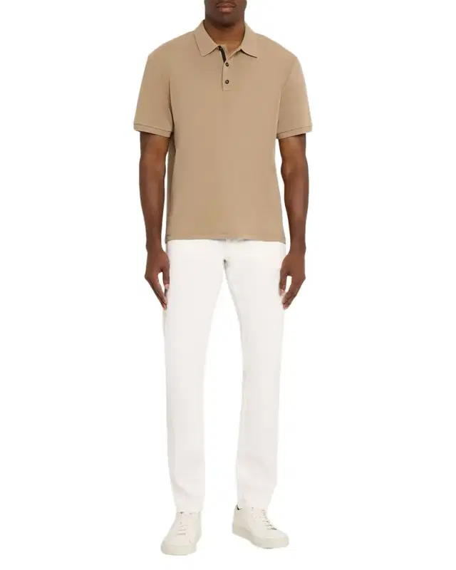 Men 's Slim Stretch Polo Shirt