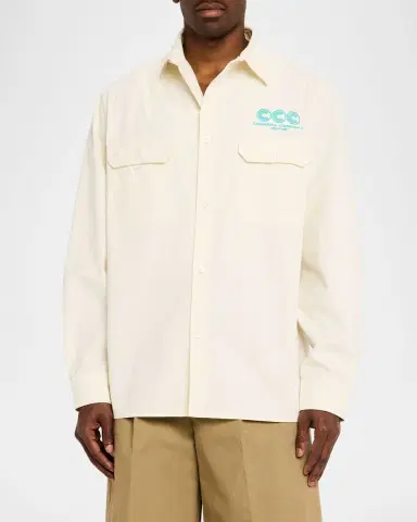 Willy Chavarria Men's Corcoran Button-Down Workshirt | Thumbnail 4