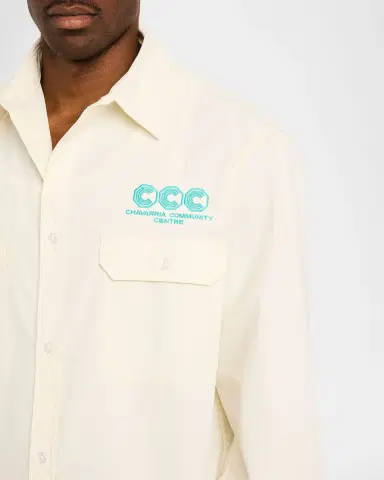 Willy Chavarria Men's Corcoran Button-Down Workshirt | Thumbnail 5