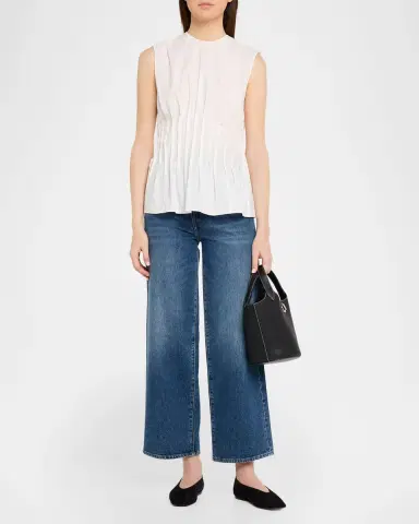 Veronica Beard Anchor Grain Leather Top-Handle Bag | Thumbnail 5 Veronica Beard Anchor Grain Leather Top-Handle Bag | Thumbnail 5