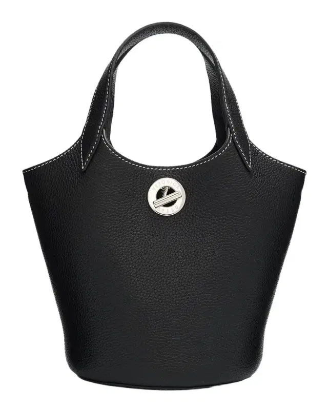 Veronica Beard Anchor Grain Leather Top-Handle Bag