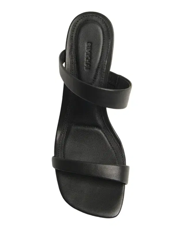 SIMKHAI 75mm Marion Leather Oyster Mule Sandals