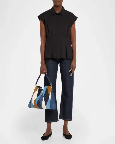 Veronica Beard Diamond Patchwork Suede Shoulder Bag | Thumbnail 5 Veronica Beard Diamond Patchwork Suede Shoulder Bag | Thumbnail 5