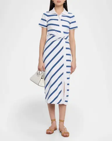 TANYA TAYLOR Ellicot Stripe Short-Sleeve Shirtdress | Thumbnail 2 TANYA TAYLOR Ellicot Stripe Short-Sleeve Shirtdress | Thumbnail 2