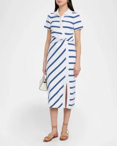 TANYA TAYLOR Ellicot Stripe Short-Sleeve Shirtdress | Thumbnail 4 TANYA TAYLOR Ellicot Stripe Short-Sleeve Shirtdress | Thumbnail 4