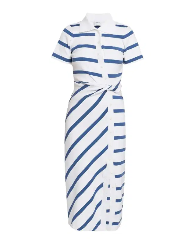 Tanya Taylor Ellicot Stripe Short-Sleeve Shirtdress
