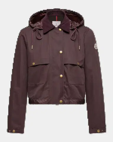 Moncler Aconitum Hooded Cotton & Linen Blend Shirt Jacket | Thumbnail 2 Moncler Aconitum Hooded Cotton & Linen Blend Shirt Jacket | Thumbnail 2