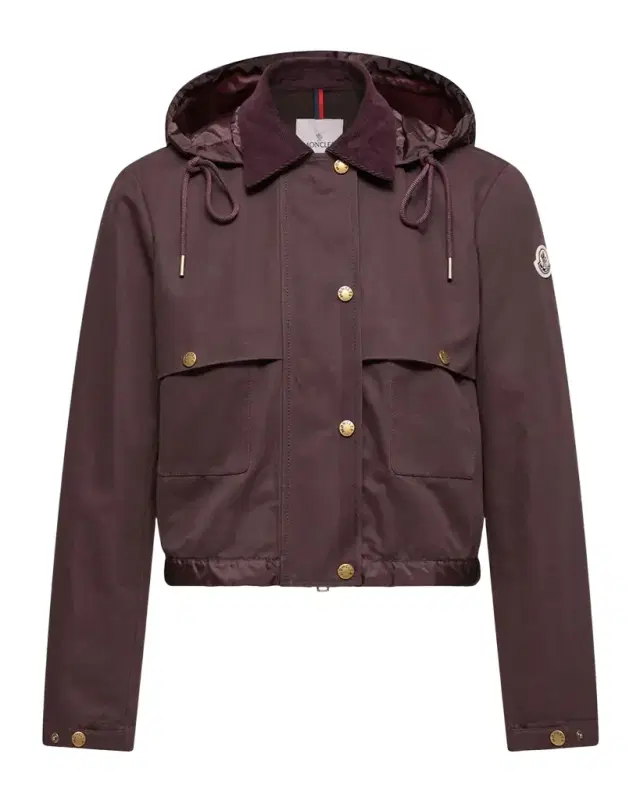 Aconitum Hooded Cotton & Linen Blend Shirt Jacket