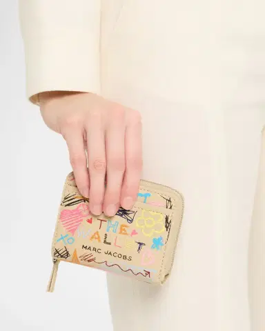 Marc Jacobs The Punk Scribble Mini Compact Wallet | Thumbnail 2