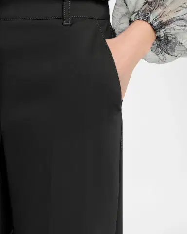 Maison Common Cotton Stretch Crepe Wide-Leg Trousers | Thumbnail 4 Maison Common Cotton Stretch Crepe Wide-Leg Trousers | Thumbnail 4