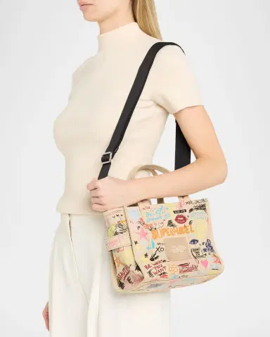Marc Jacobs The Punk Scribble Canvas Small Tote Bag | Thumbnail 2 Marc Jacobs The Punk Scribble Canvas Small Tote Bag | Thumbnail 2