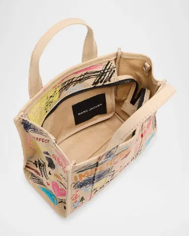Marc Jacobs The Punk Scribble Canvas Small Tote Bag | Thumbnail 4 Marc Jacobs The Punk Scribble Canvas Small Tote Bag | Thumbnail 4