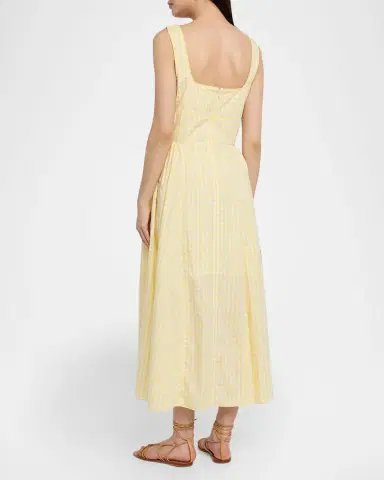 Tanya Taylor Cadence Gingham Midi Dress | Thumbnail 3