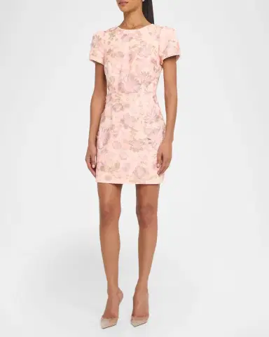 Milly Daisy Floral-Embroidered Mesh Mini Dress | Thumbnail 3 Milly Daisy Floral-Embroidered Mesh Mini Dress | Thumbnail 3