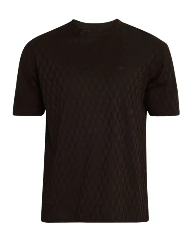 Men's Cotton Jacquard Eagle Logo Crewneck T-Shirt