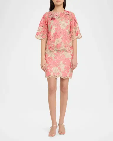 Ungaro Wren Scalloped Floral Lace Blouse | Thumbnail 2 Ungaro Wren Scalloped Floral Lace Blouse | Thumbnail 2