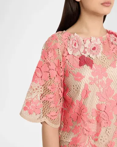Ungaro Wren Scalloped Floral Lace Blouse | Thumbnail 5 Ungaro Wren Scalloped Floral Lace Blouse | Thumbnail 5