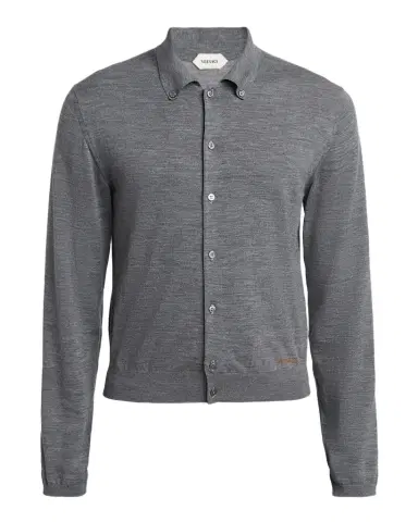 Versace Men's Virgin Wool Button-Front Knit Sweater | Thumbnail 1 Versace Men's Virgin Wool Button-Front Knit Sweater | Thumbnail 1