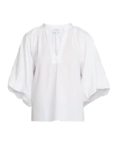 TANYA TAYLOR Marine Balloon-Sleeve Blouse | Thumbnail 1 TANYA TAYLOR Marine Balloon-Sleeve Blouse | Thumbnail 1