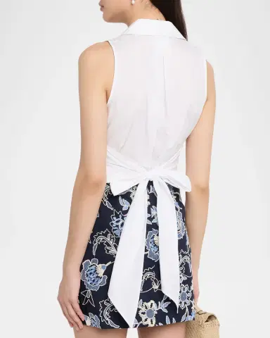 TANYA TAYLOR Hannah Tie-Back Top | Thumbnail 3 TANYA TAYLOR Hannah Tie-Back Top | Thumbnail 3