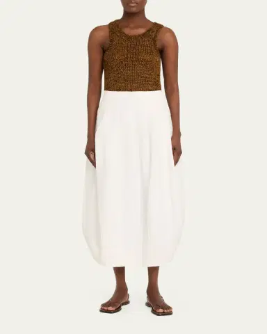 A.L.C. Veda Stretch Cotton Midi Skirt | Thumbnail 2 A.L.C. Veda Stretch Cotton Midi Skirt | Thumbnail 2