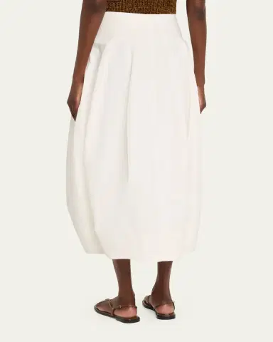 A.L.C. Veda Stretch Cotton Midi Skirt | Thumbnail 3 A.L.C. Veda Stretch Cotton Midi Skirt | Thumbnail 3