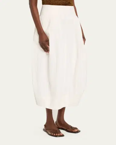 A.L.C. Veda Stretch Cotton Midi Skirt | Thumbnail 4 A.L.C. Veda Stretch Cotton Midi Skirt | Thumbnail 4