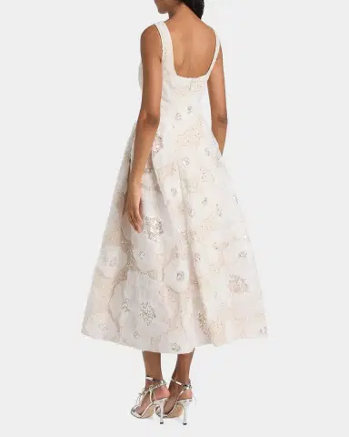 Milly Arianna Tulle Flower Beaded Dress | Thumbnail 3