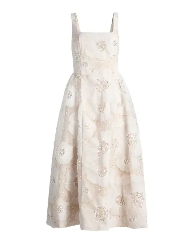 Milly Arianna Tulle Flower Beaded Dress
