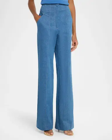 Veronica Beard Frenkle Denim Pants | Thumbnail 3