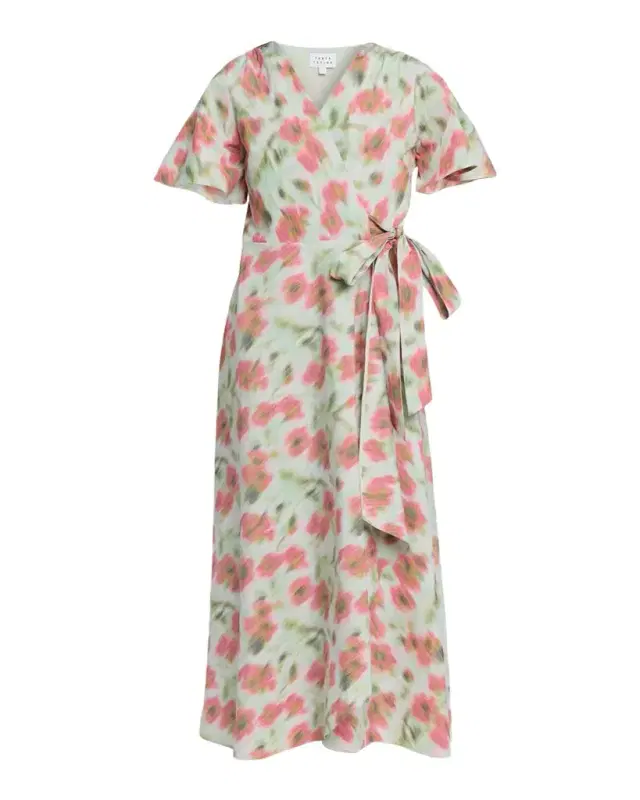 Klaire Wrap Midi Dress