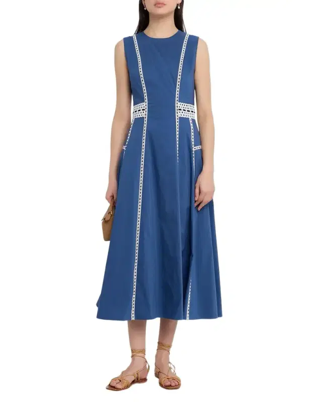 Sloane Embroidered Midi Dress