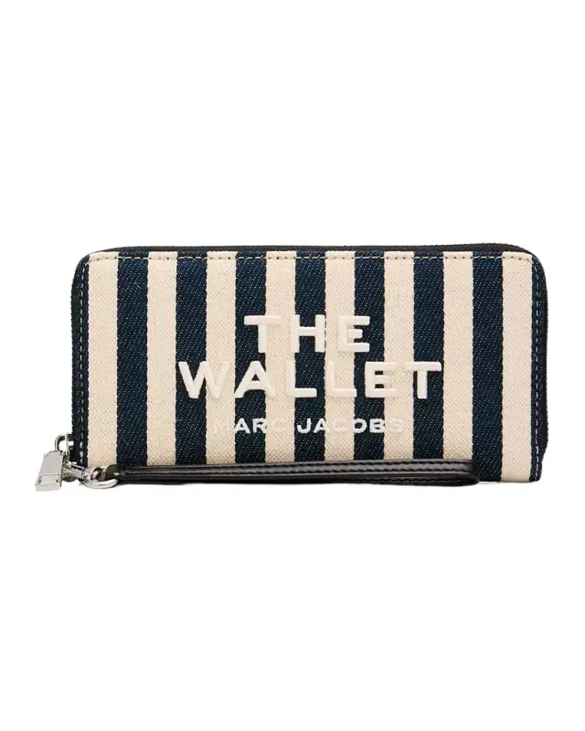 The Stripe Canvas Continental Wallet
