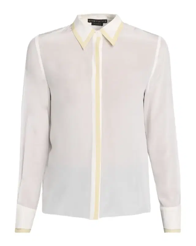 ALICE + OLIVIA Willa Placket Top