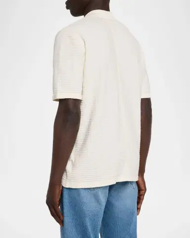 rag & bone Men's Zuma Ottoman Stitch Short-Sleeve Shirt | Thumbnail 3 rag & bone Men's Zuma Ottoman Stitch Short-Sleeve Shirt | Thumbnail 3